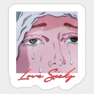 Aesthetic Crying Girl Sticker